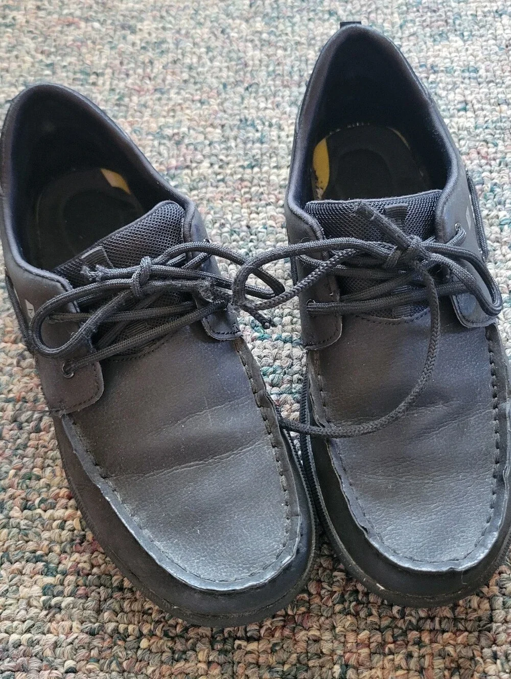 🛑Sperry Men's Black Boat Shoes with Lace-Up Detail
